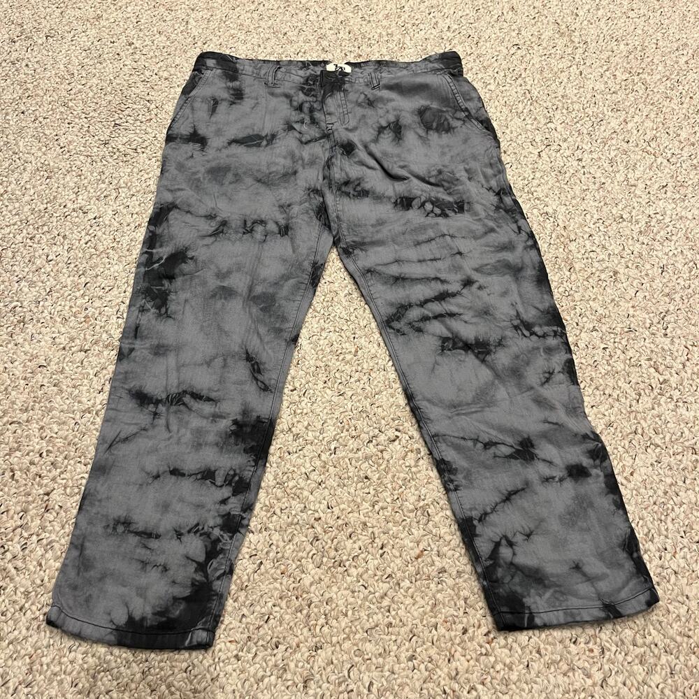 L'Agence La'T Gray Tie Dye Boyfriend Pants Sz 27 Casual Artsy 100% Cotton